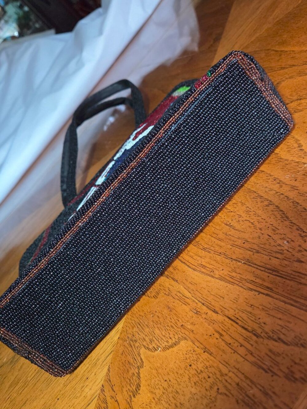 Beaded Pepsi Can Designed Top Handle Evening / Everyday Purse - Picture 11 of 12